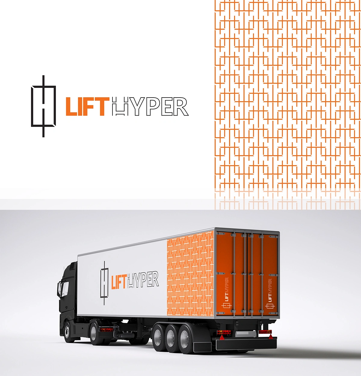 LIFT HYPER Logo and Brand Visual Identity