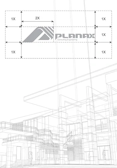 PlanAx brand visual identity and logo design