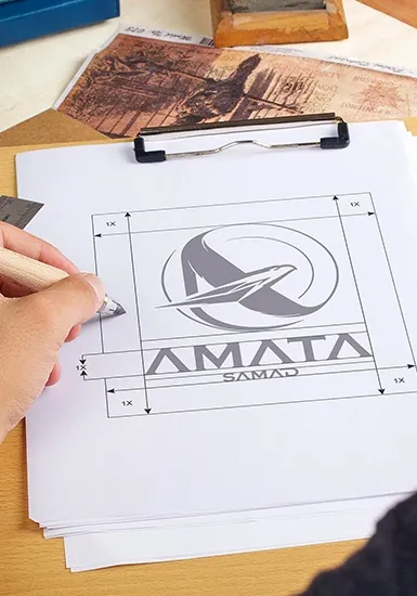 AmataSamad Brand Visual Identity and Logo Design